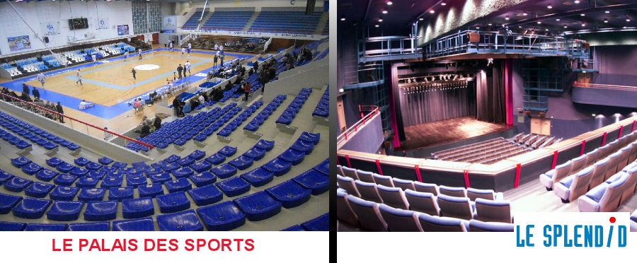 Saint-Quentin - Le Palais des Sports et le Splendid